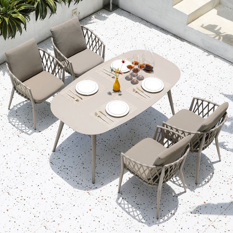 1/3/5/7/9 Pieces Dining Table Set Boho Metal Bistro Table Set