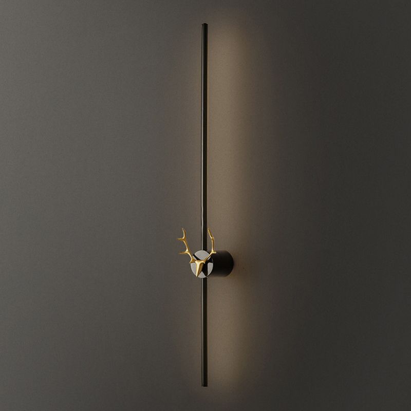Minimalism Brass Wall Sconce Thin-Line Sconce Lighting for Living Room