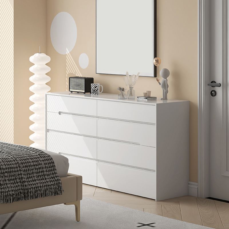 Modern Horizontal Storage Chest with 8 Soft-Close Drawers for Home