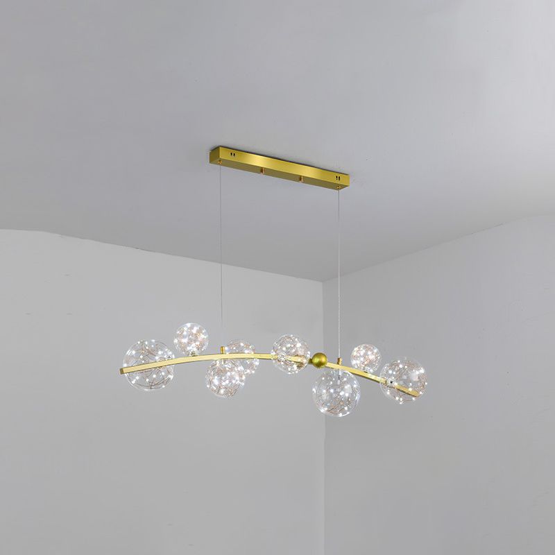 8 Light Globe Chandelier Lighting Modern Island Lighting Metal Island Light Fixture