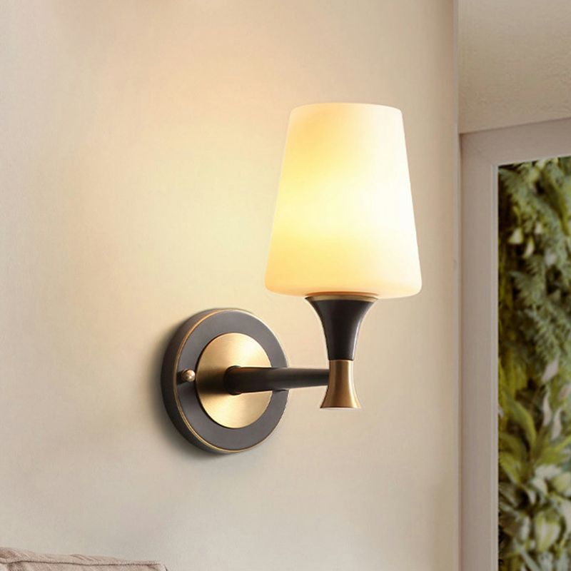 Simple Shape Wall Lighting Fixtures Modern 1 Light Wall Light Sconces for Living Room