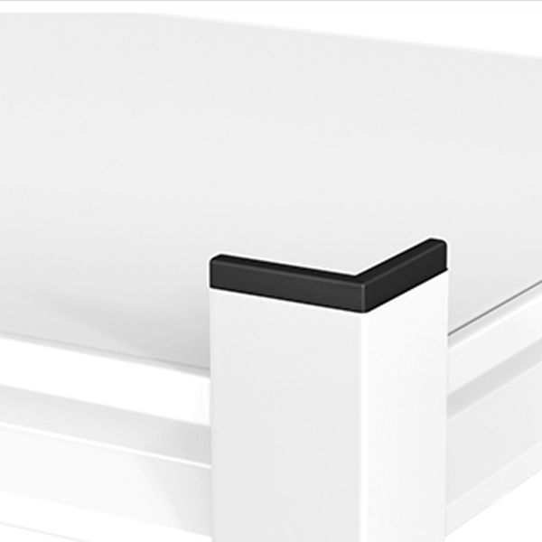 Etagere Bookshelf 15.7" H X 72" W Modern Metal Open Bookcase