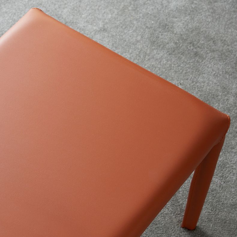 Leather Modern Contemporary Indoor-Outdoor Side Chair Parsons Chair