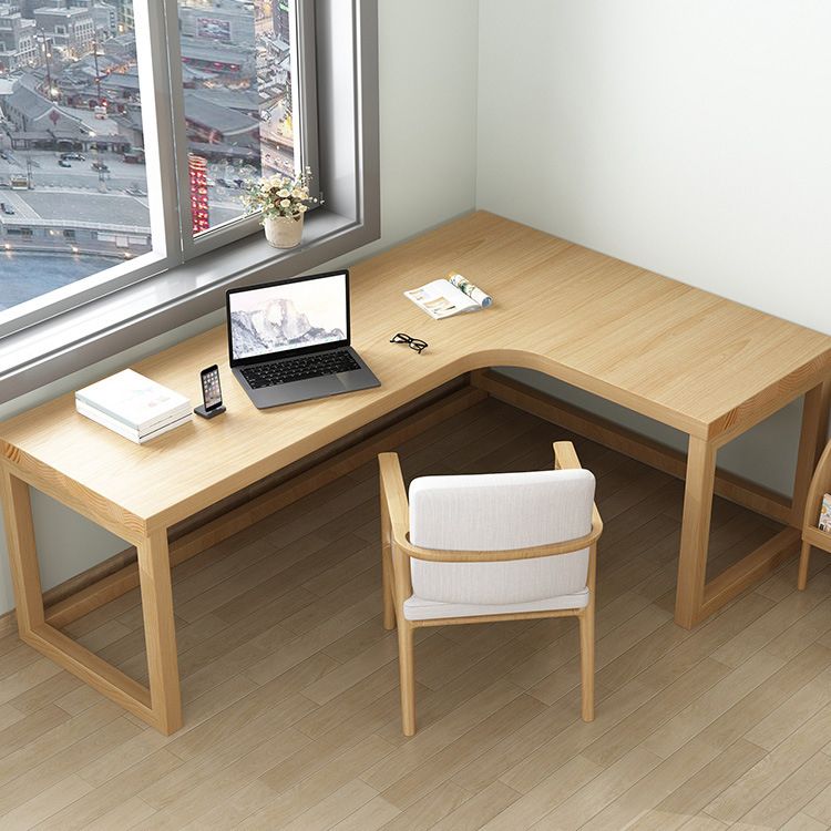 Modern Minimalist Wood Office Desk 29.6" H Writing Desk for Office and Living Room