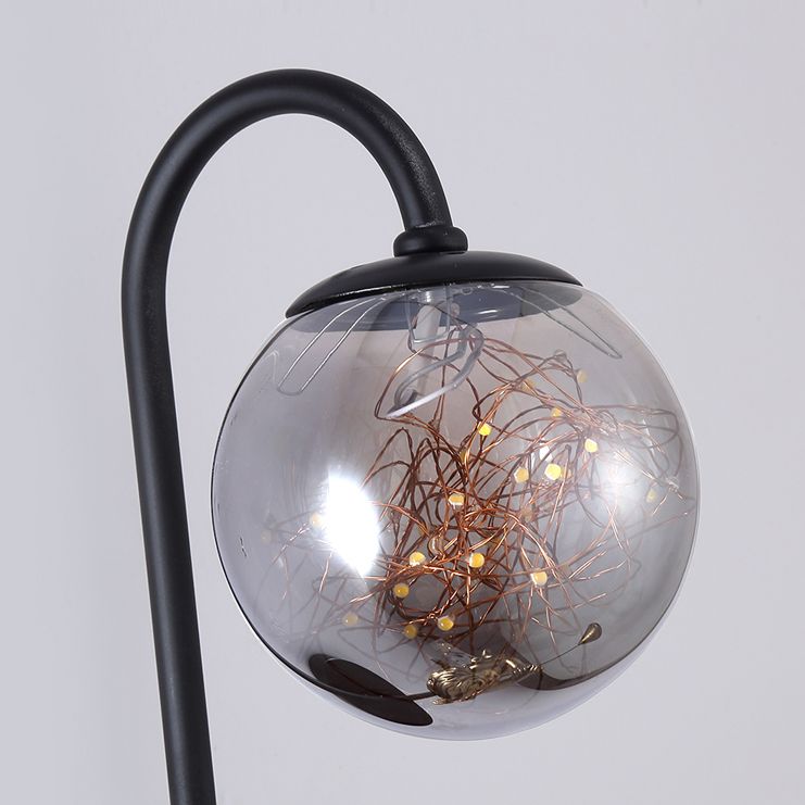 Lámpara esférica liviana nórdica estilo creativo de vidrio 1 apliques de luz con modelo de ángulo