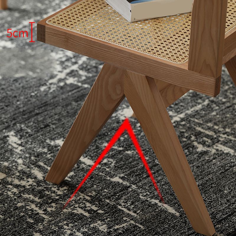 Armless Dining Chairs Modern Solid Wood Side Chairs for Dining Room
