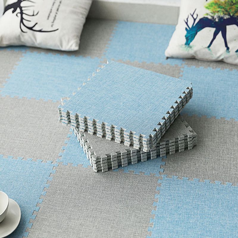 Interlocking Carpet Tiles Foam Solid Color Indoor Carpet Tiles