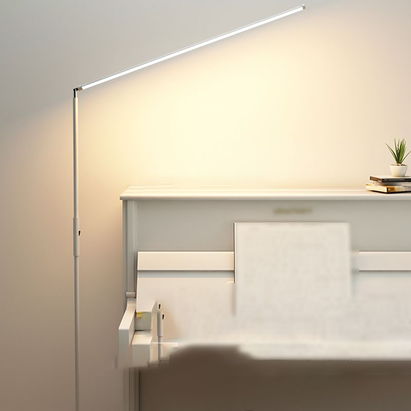 Metal Linear Shape Floor Light Modern Single Light Floor Light Fixtures