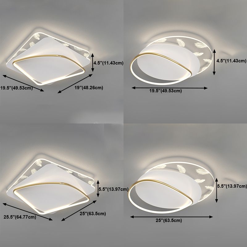 Plafonnier 2 lumières plafonnier moderne en métal pour restaurant