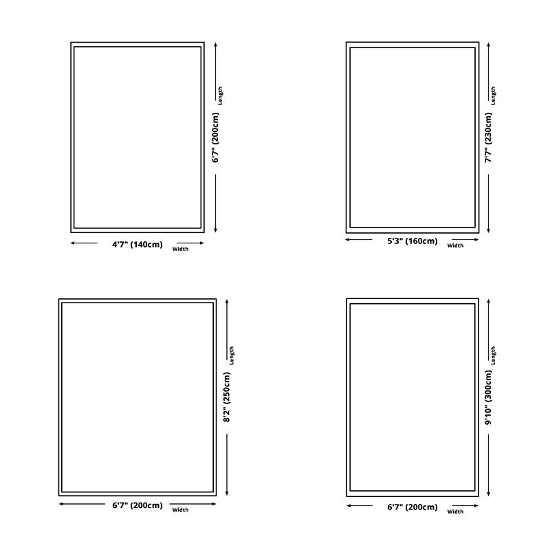 Donkerbruine vloerkleed polyester lijngebied Tapijt niet-slip achterste tapijt voor woningdecoratie