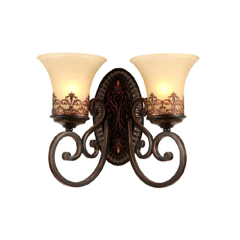 Geometric Shape Glass Vanity Sconce Light Modern Vanity Mirror Lights in Black