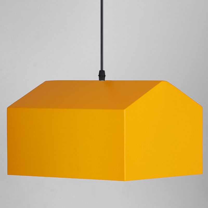 1 Light Unique Hanging Pendant Modern Macaron Style Glass Hanging Lighting for Bedroom