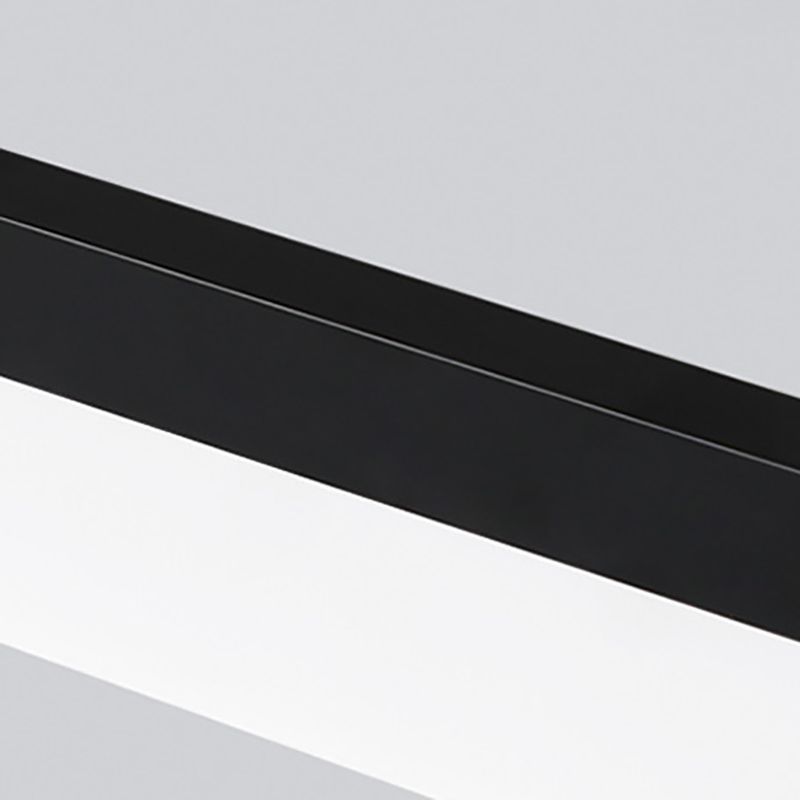 Linear LED Island Lighting Fixture Modern Style Hanging Light for Dining Room