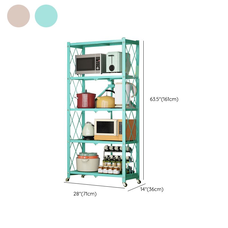 Modern Metal Bookcase Geometric Bookshelf for Living Room, 28" L X 14.5" W