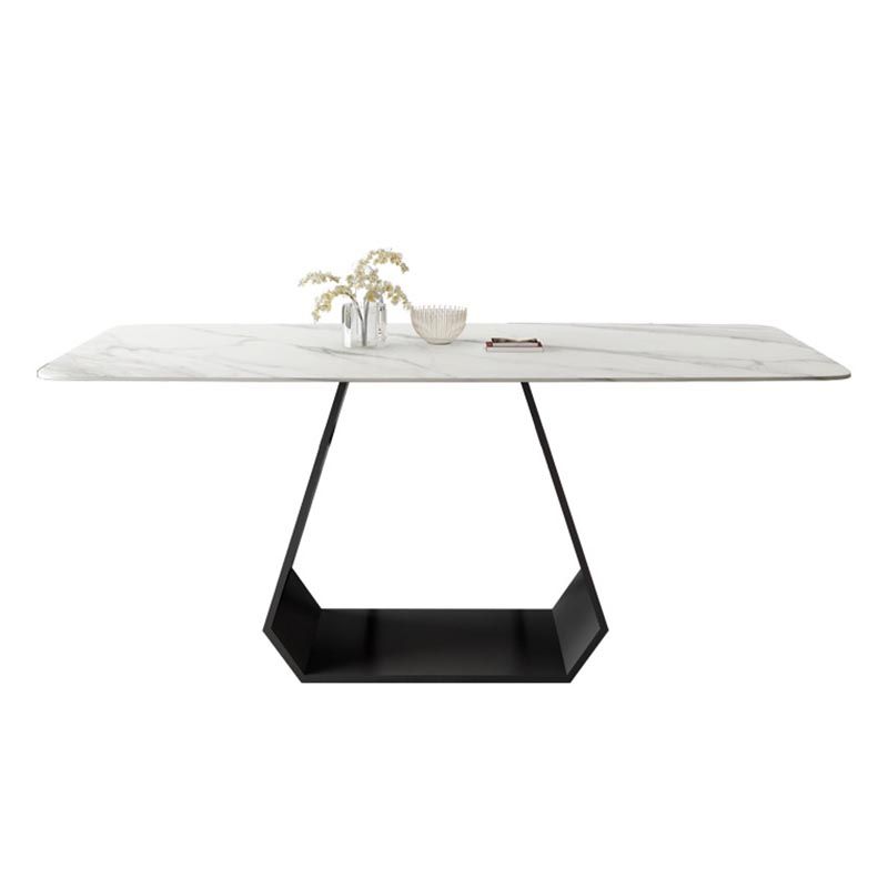 Modern Sintered Stone Top Dining Set Rectangular 1/4/5/7 Pieces Dining Room Table Set