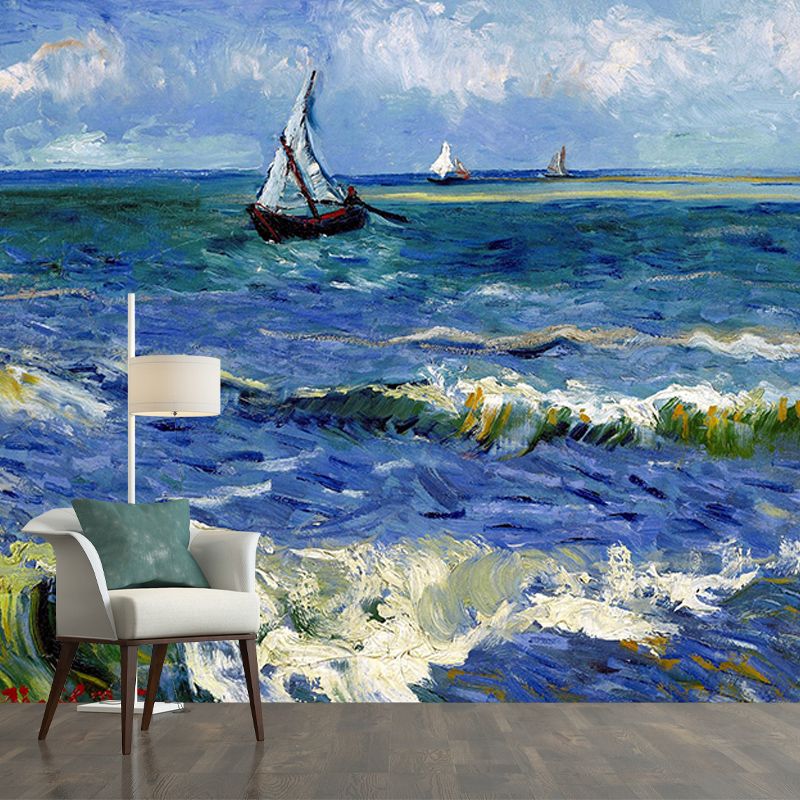 Illustration Environment Friendly Wallpaper Impressionist Painting Bedroom Wall Mural