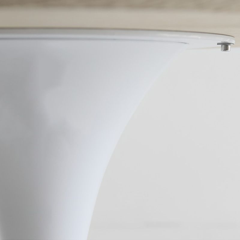 Living Room Round Top Dining Table Contemporary Dining Table with Metal Base