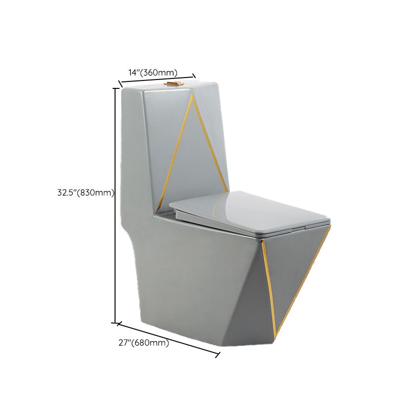 Traditional Toilet Bowl Floor Mounted One-Piece Toilet Porcelain Urine Toilet