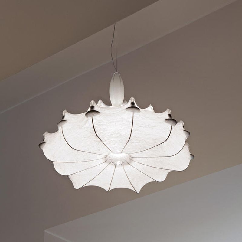 Livrage pendentif de salon ombré Tissure de plafond de plafond simple en blanc