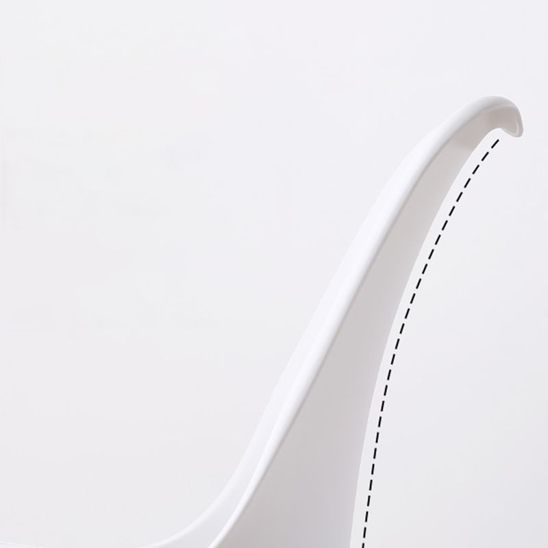 Upholstered Scandinavian Conference Room Side Chair Matte Finish Parsons Dining Chair