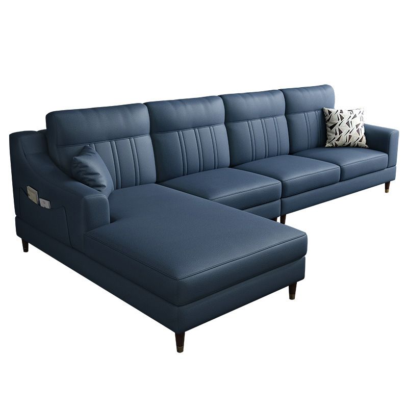 Modernism 4-seater Sectional with Storage Sloped Arm Sectional