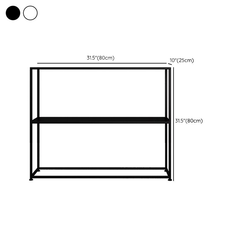 31.5" Tall 1-shelf Console Sofa Table Iron Modern Accent Table