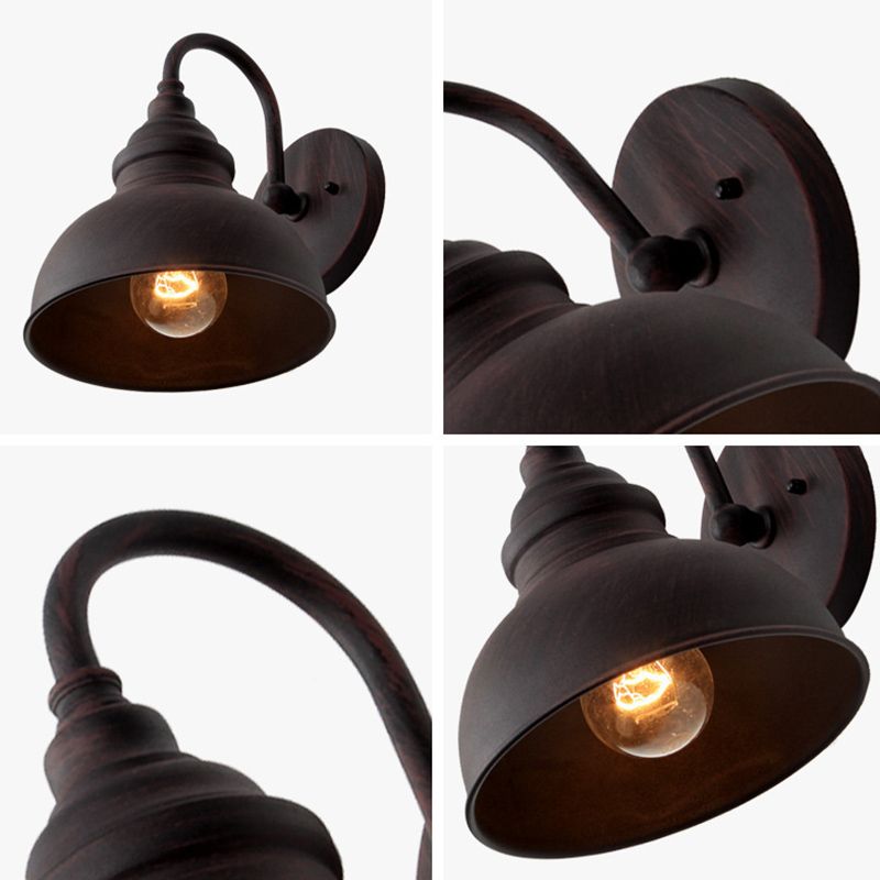 Industrial Outdoor Wall Sconce Metal Barn Sconce Wall Lighting for Balcony Backyard