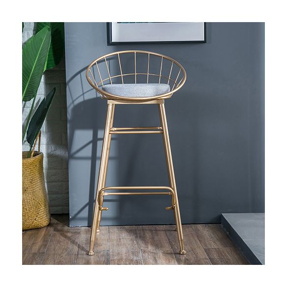 Nordic Style Bucket Counter Stools for Home Upholstered Bar Stools