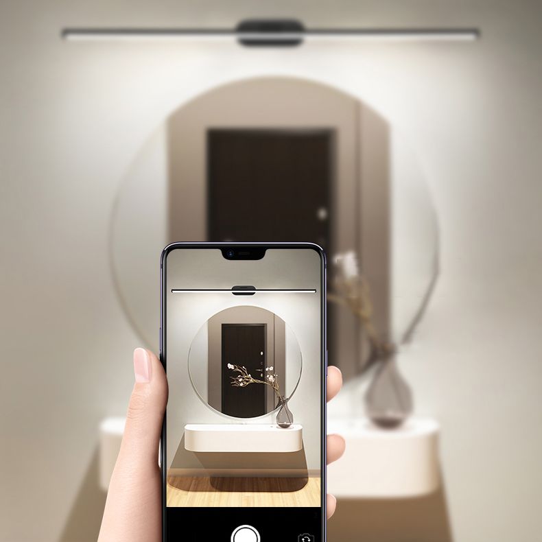 Iluminación de pared lineal de metal iluminación de estilo minimalista de pared LED montada en la pared de la pared.