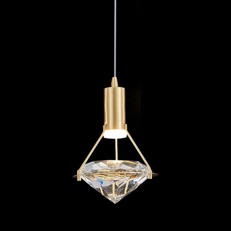Geometry Hanging Lights Modern Style Crystal Hanging Light Fixtures
