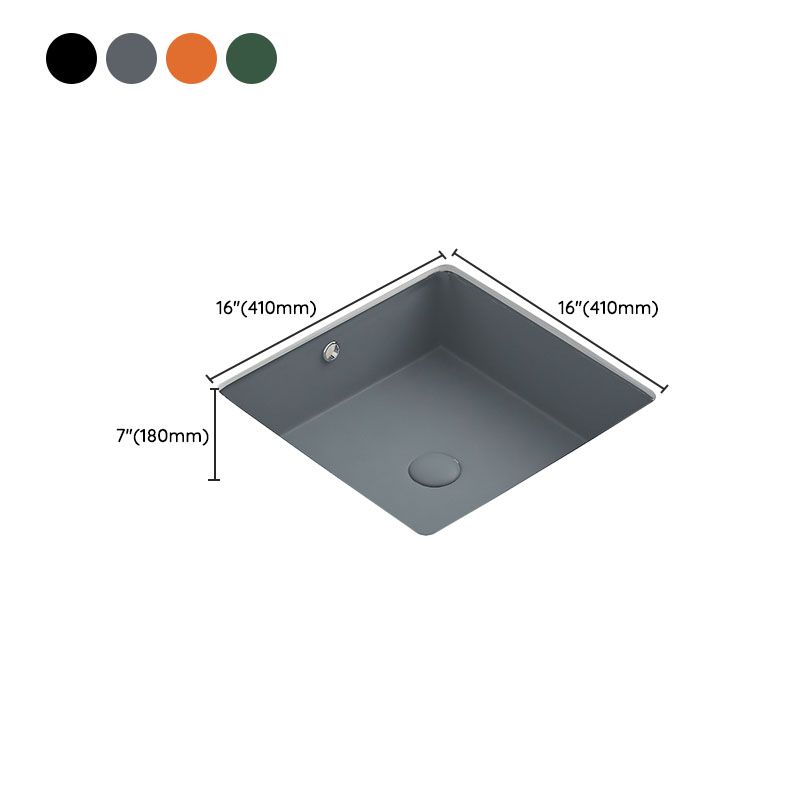 Modern Bathroom Sink Rectangular Vessel Bathroom Sink with Faucet