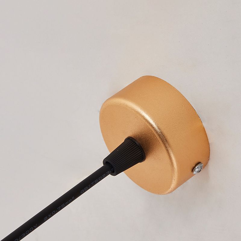 Metall hängende Licht mit Acrylschatten Einfachheit Anhänger Beleuchtung für Schlafzimmer