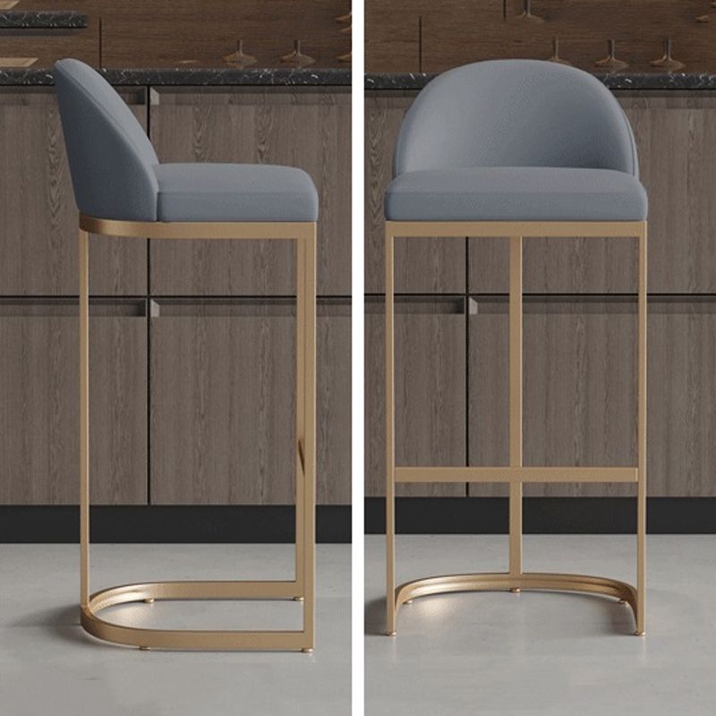 Glam Style 1/2/5 Pieces Bar Table Set Rectangle Bar Table with Metal High Stools for Home