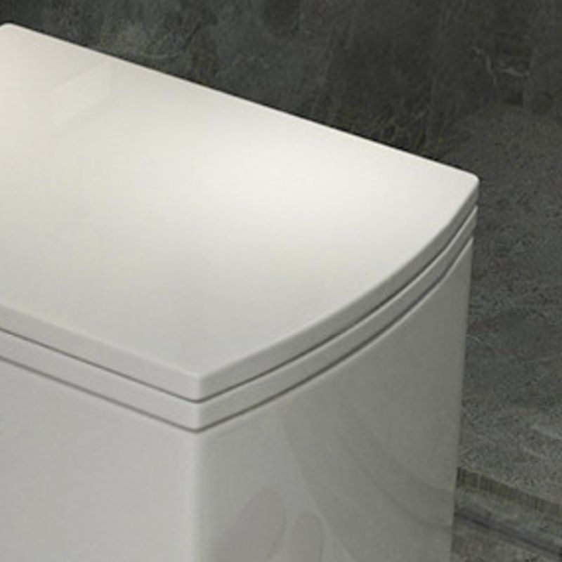 Modern Ceramic Flush Toilet White Wall Hung Toilet Bowl for Washroom