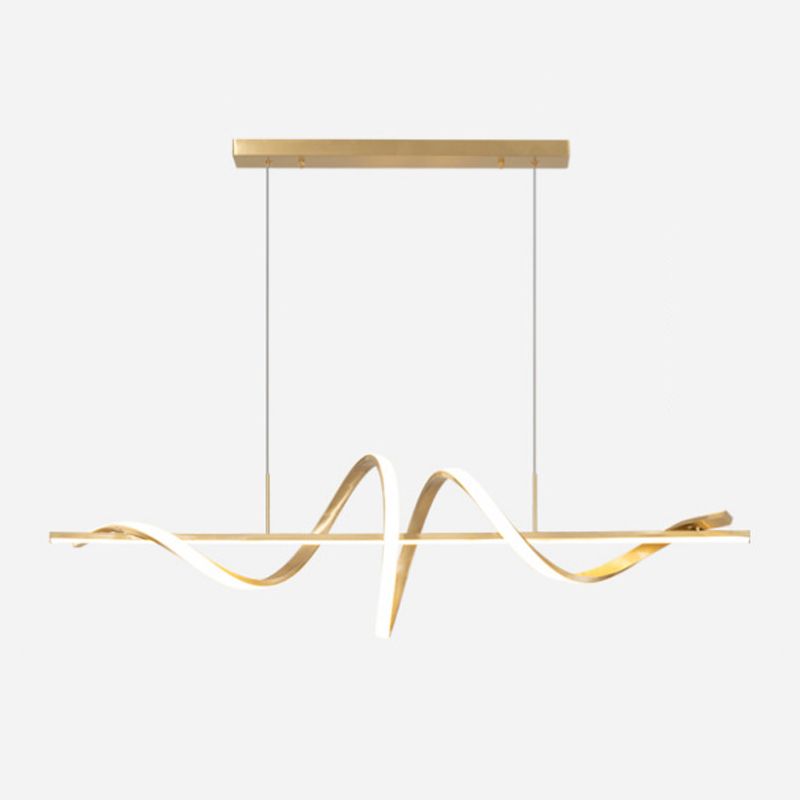 2-Light Geometric Island Pendant Lighting Modern Metal Island Light Fixtures