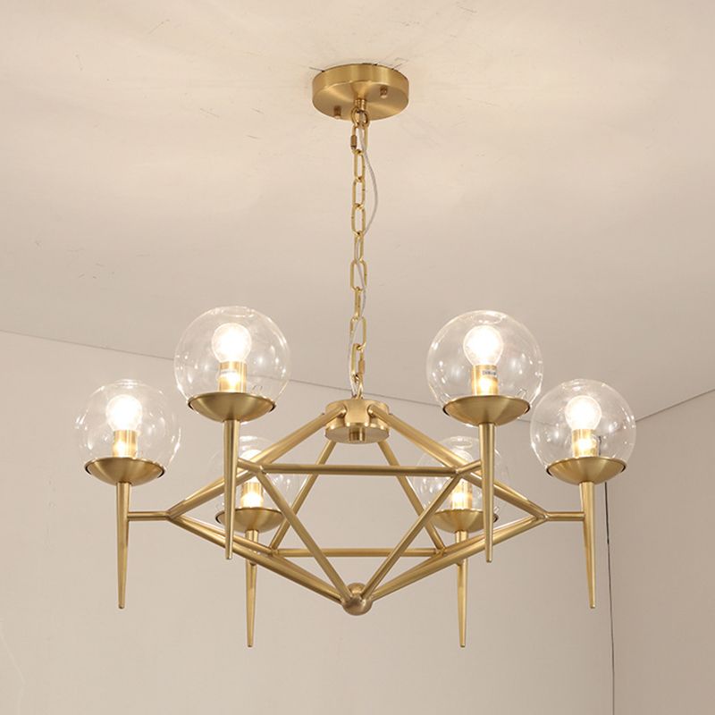 Pyramid Dinning Room Chandelier Pendant Light Glass Modernist Pendant Lighting Fixture