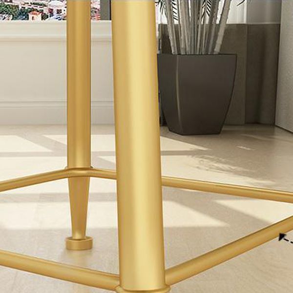 Glam Armless Kitchen Dining Side Chair Open Back Dining Side Chair