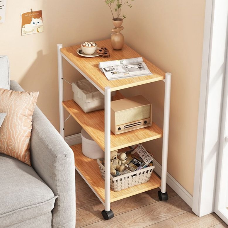 Wood Bookshelf, Multi Tiers Contemporary Bookcase for Bedroom