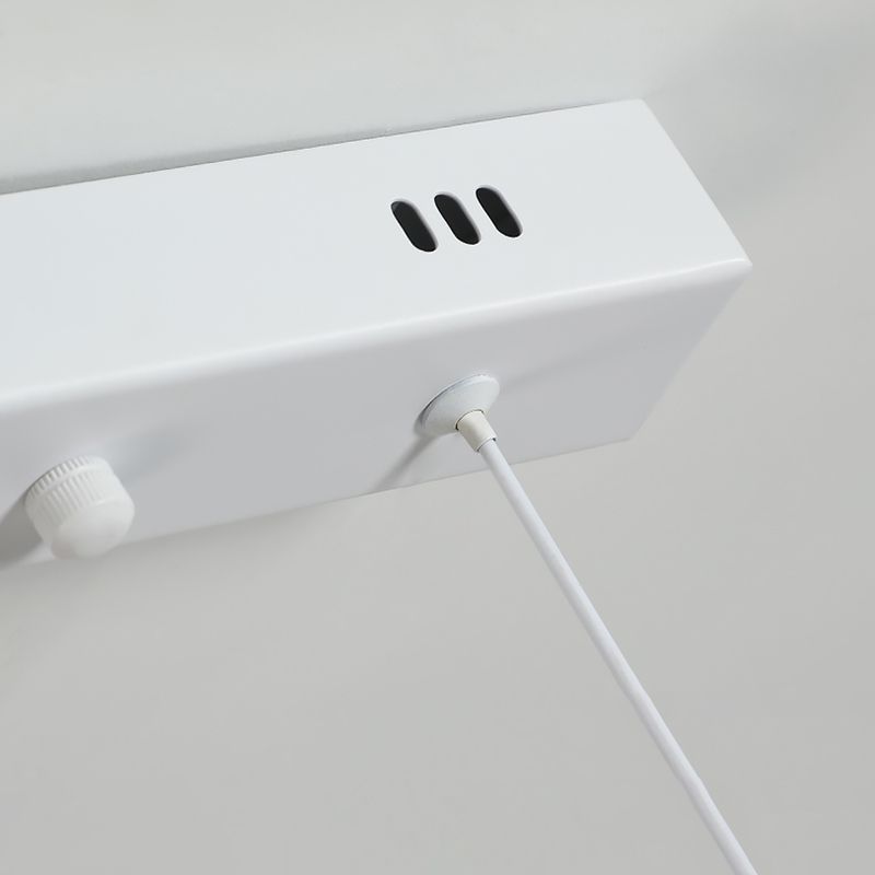 LED Modern eenvoudig hangende lichte rechthoek hanglamp met een hanglamp voor eetkamer