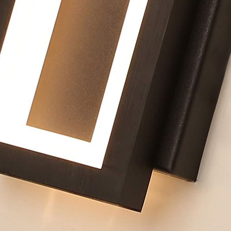 Forme carrée 1 éclairage mural clair