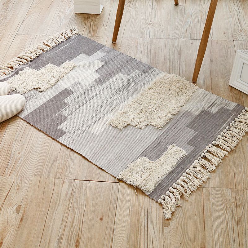 Retro Bohemian Teppich Destgierte Farbe Holz Planken Teppich Teppich für Raum