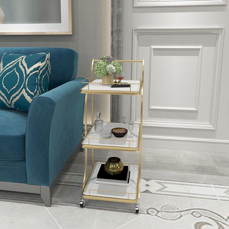 Contemporary Style Prep Table Stone Rolling Prep Table for Kitchen