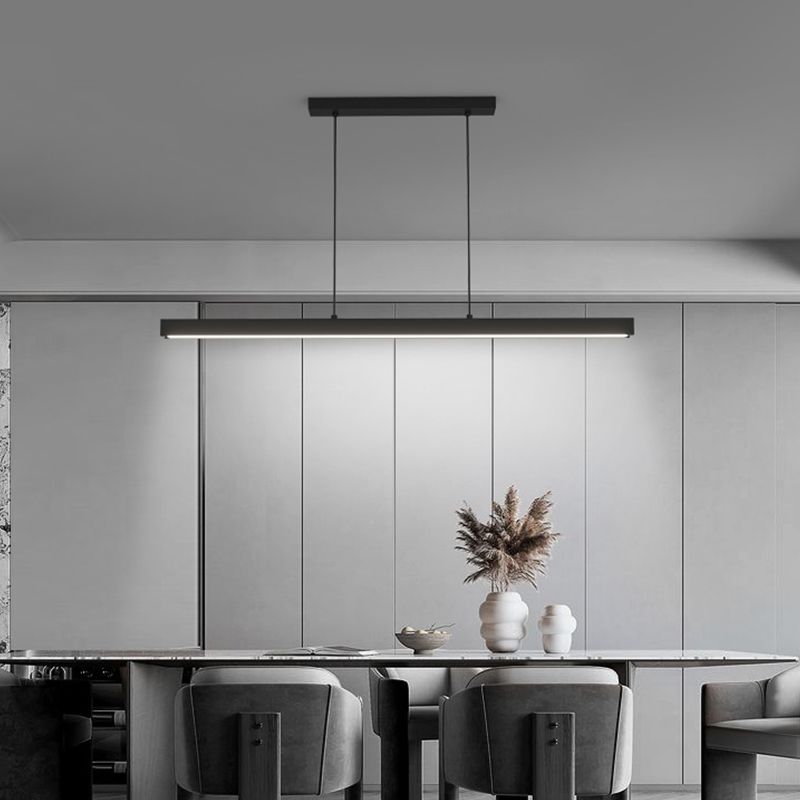 Contemporary Kitchen Pendant Light Metal Linear Island Pendant Light