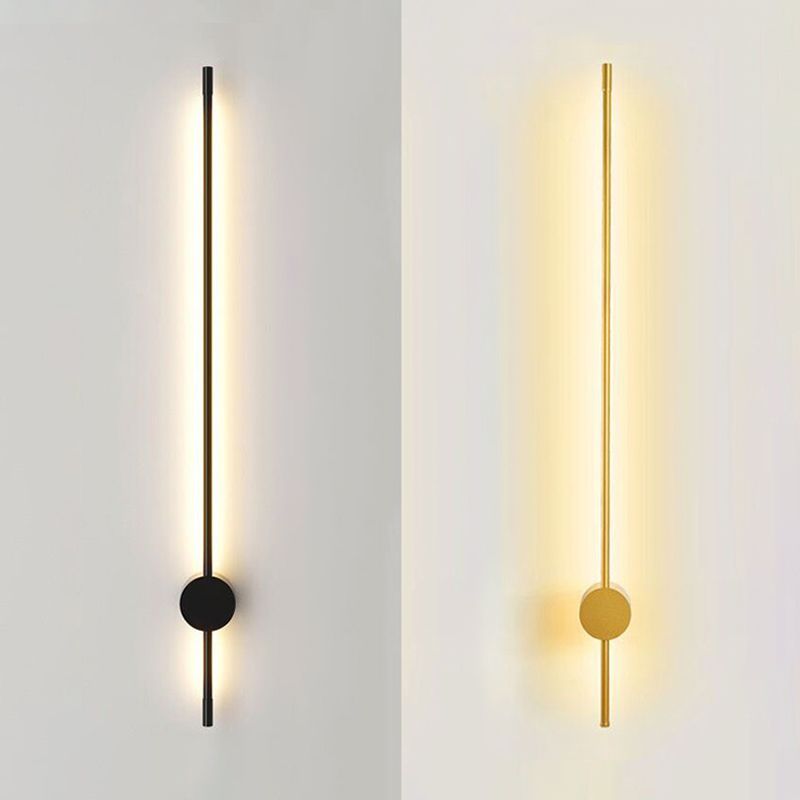 Lineaire wandkandelverlichting Moderne wandverlichting Wandmakerij metaal 1 lichte sconce lichten
