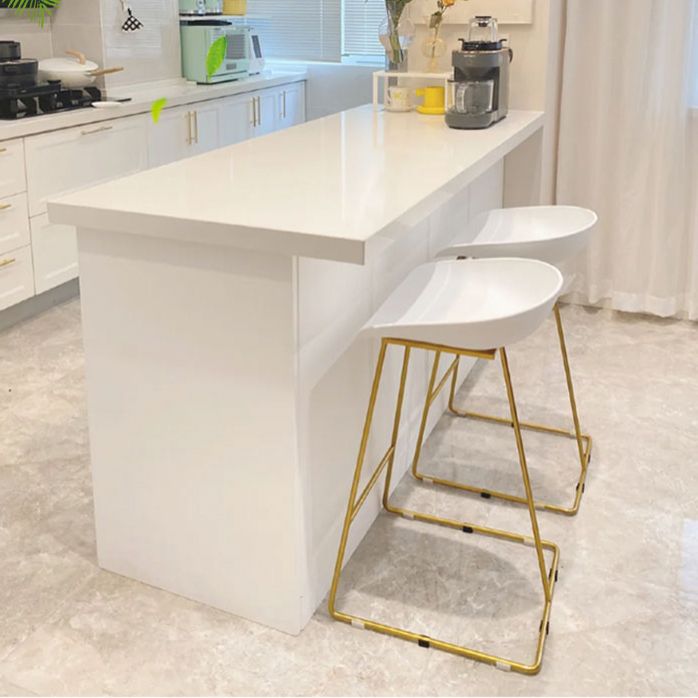 White Pine Wood Bar Table Rectangle Pub Table for Living Room