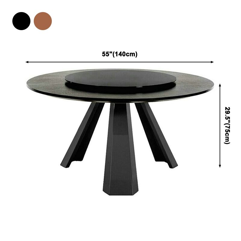 Solid Wood Dining Table Contemporary Dining Site Table with Tripod Base