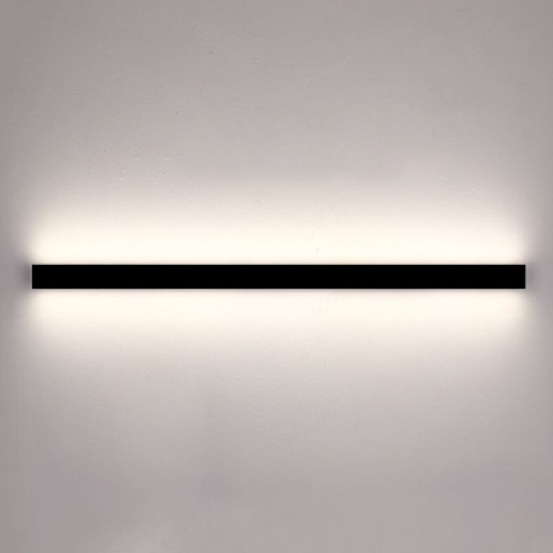 Estilo moderno Luces de apliques de pared lineal Metal 1 Ideas de iluminación de pared de luz