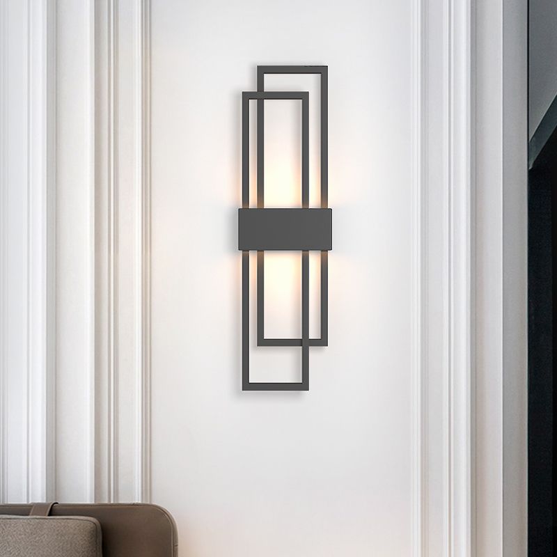 Stile moderno Apparecchi per illuminazione a parete a 1 luce lampada montata a parete in metallo geometrico
