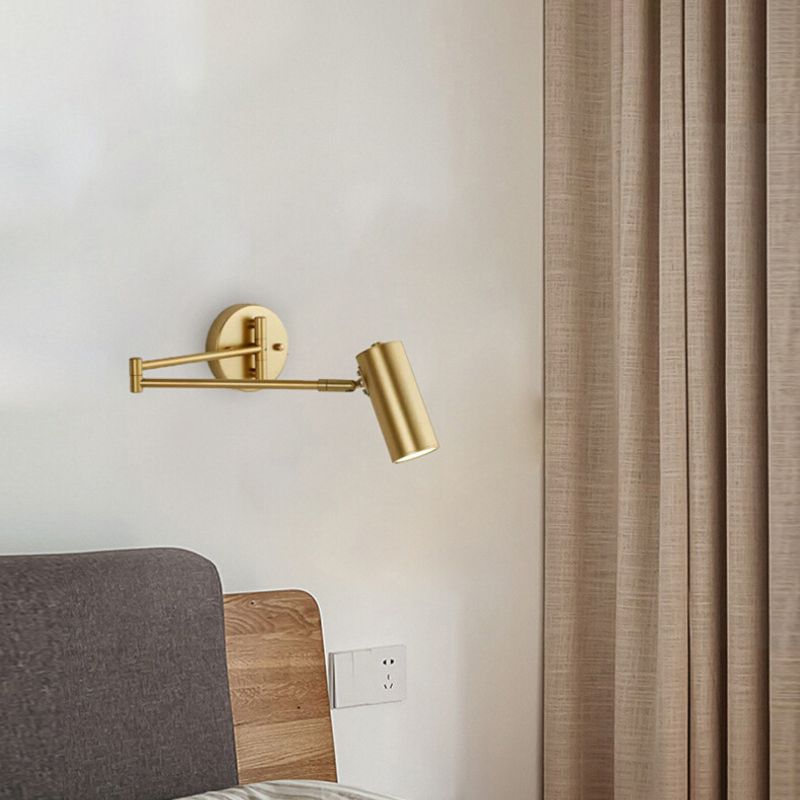 Modernas apliques del brazo oscilante de la pared de metal 1 lámpara de apliques de luz