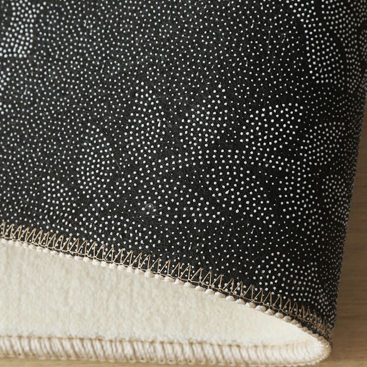 Yellow Living Room Rug Nordic Graphic Area Rug Polyester Stain Resistant Rug